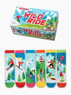 United Odd Socks Blue Wildride Boys Socks 6 pack Best