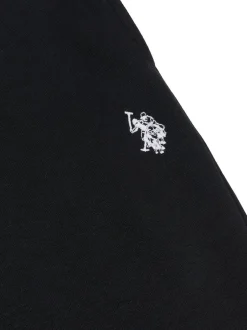 U.S. Polo Assn . Mens Classic Fit Double Horsemen Joggers Black Discount