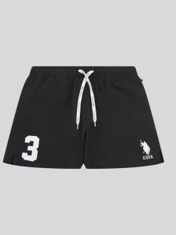 U.S. Polo Assn . Mens Player 3 Swim Shorts Black Sale