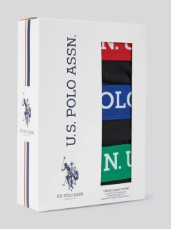 U.S. Polo Assn . Black Signature Double Horsemen Knit Beanie Discount