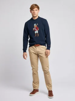 U.S. Polo Assn . Blue Mens Chuck Crew Sweatshirt Sale