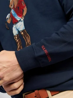 U.S. Polo Assn . Blue Mens Chuck Crew Sweatshirt Sale