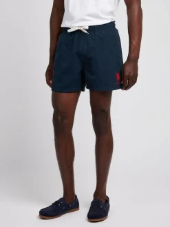 U.S. Polo Assn . Mens Player 3 Swim Shorts Blue New