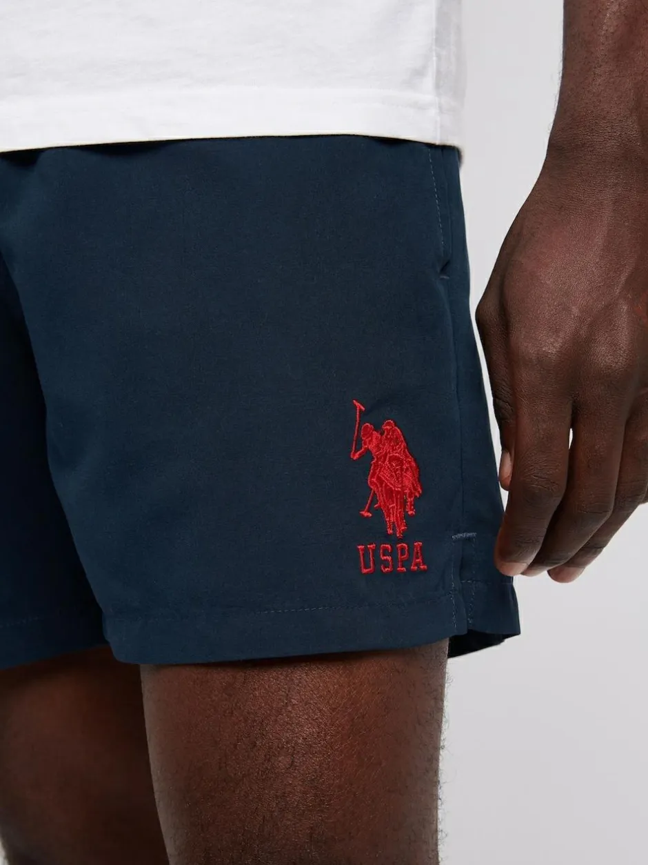 U.S. Polo Assn . Mens Player 3 Swim Shorts Blue New