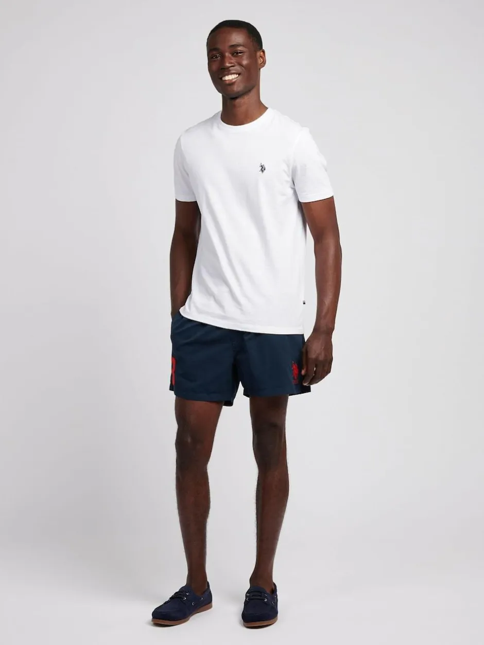U.S. Polo Assn . Mens Player 3 Swim Shorts Blue New