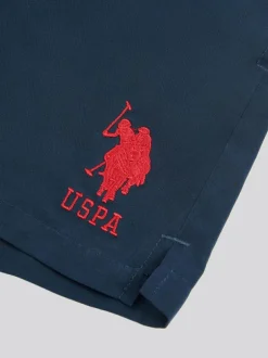 U.S. Polo Assn . Mens Player 3 Swim Shorts Blue New