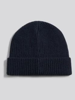 U.S. Polo Assn . Signature Double Horsemen Knit Beanie Blue Discount