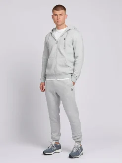 U.S. Polo Assn . Mens Classic Fit Double Horsemen Joggers Grey New