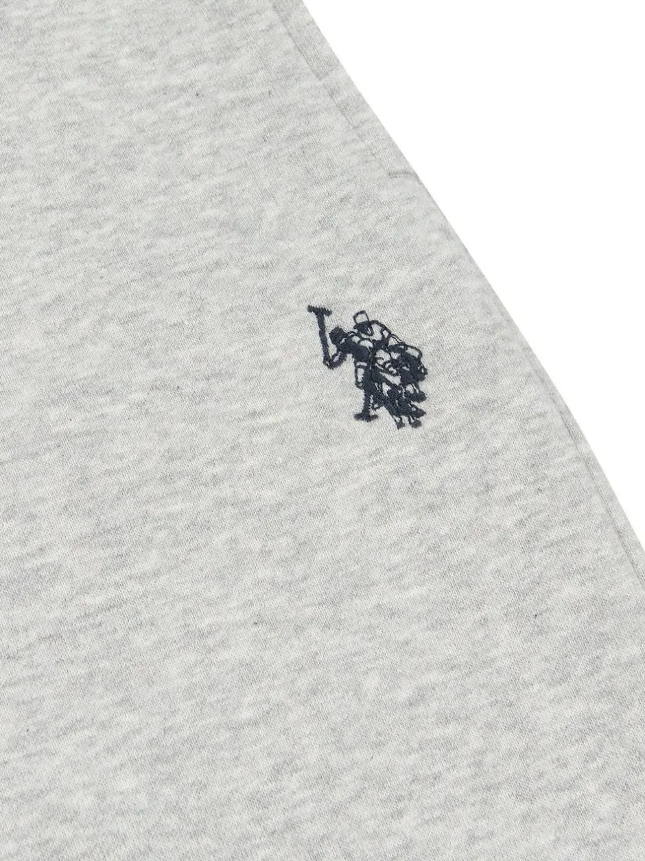 U.S. Polo Assn . Mens Classic Fit Double Horsemen Joggers Grey New