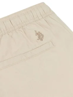 U.S. Polo Assn . Natural Mens Linen Blend Deck Shorts Best