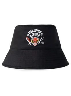 Vanilla Underground Black Stranger Things Bucket Hat New