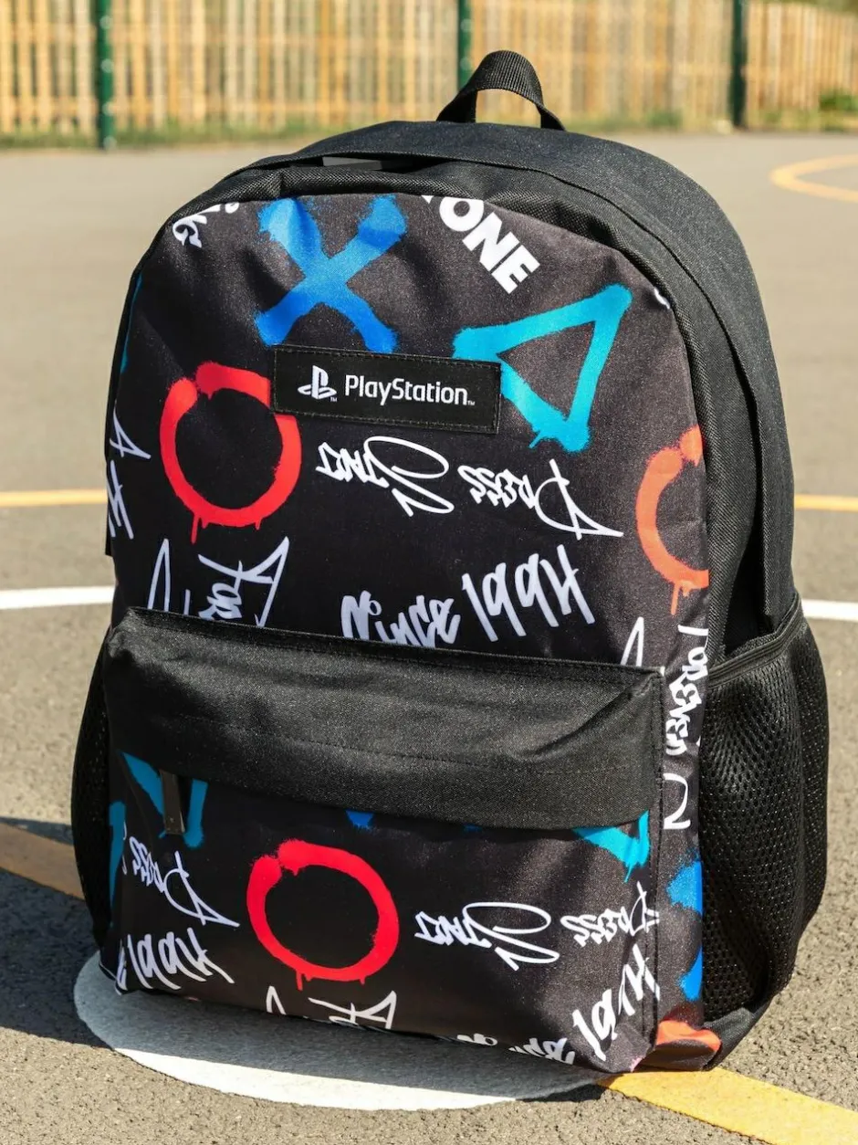 Vanilla Underground Black PlayStation Unisex Kids Multicoloured Backpack Online