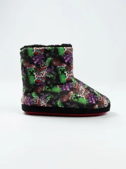 Vanilla Underground Black Minecraft Slipper Boots Outlet