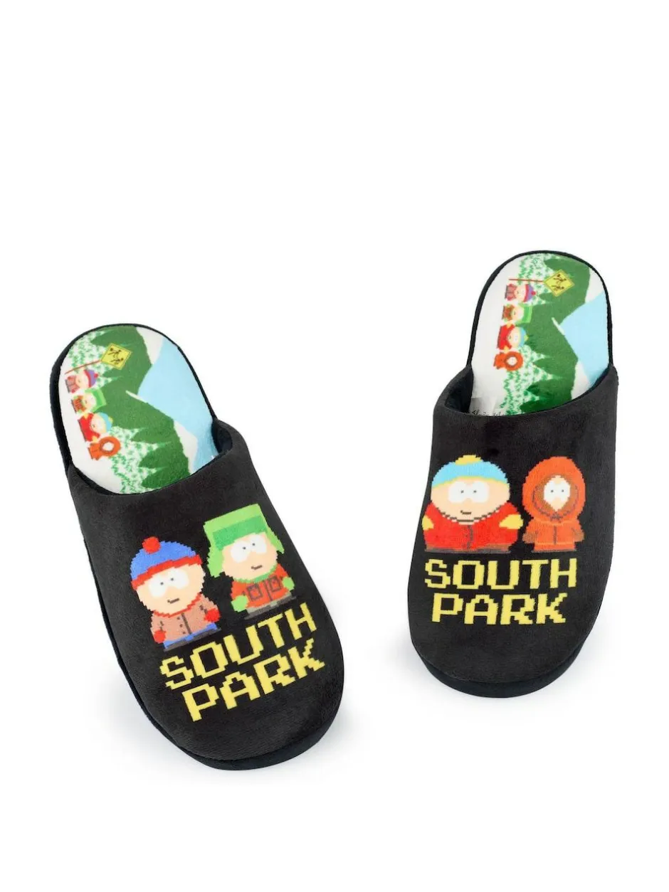 Vanilla Underground Mens Character Slippers Black New