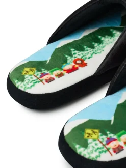 Vanilla Underground Mens Character Slippers Black New
