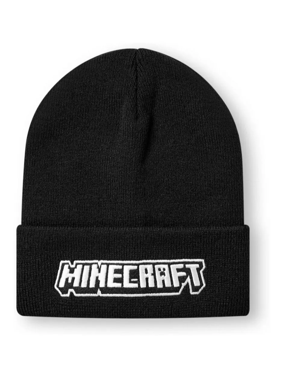 Vanilla Underground Black Minecraft Boys Winter Beanie Hat Online