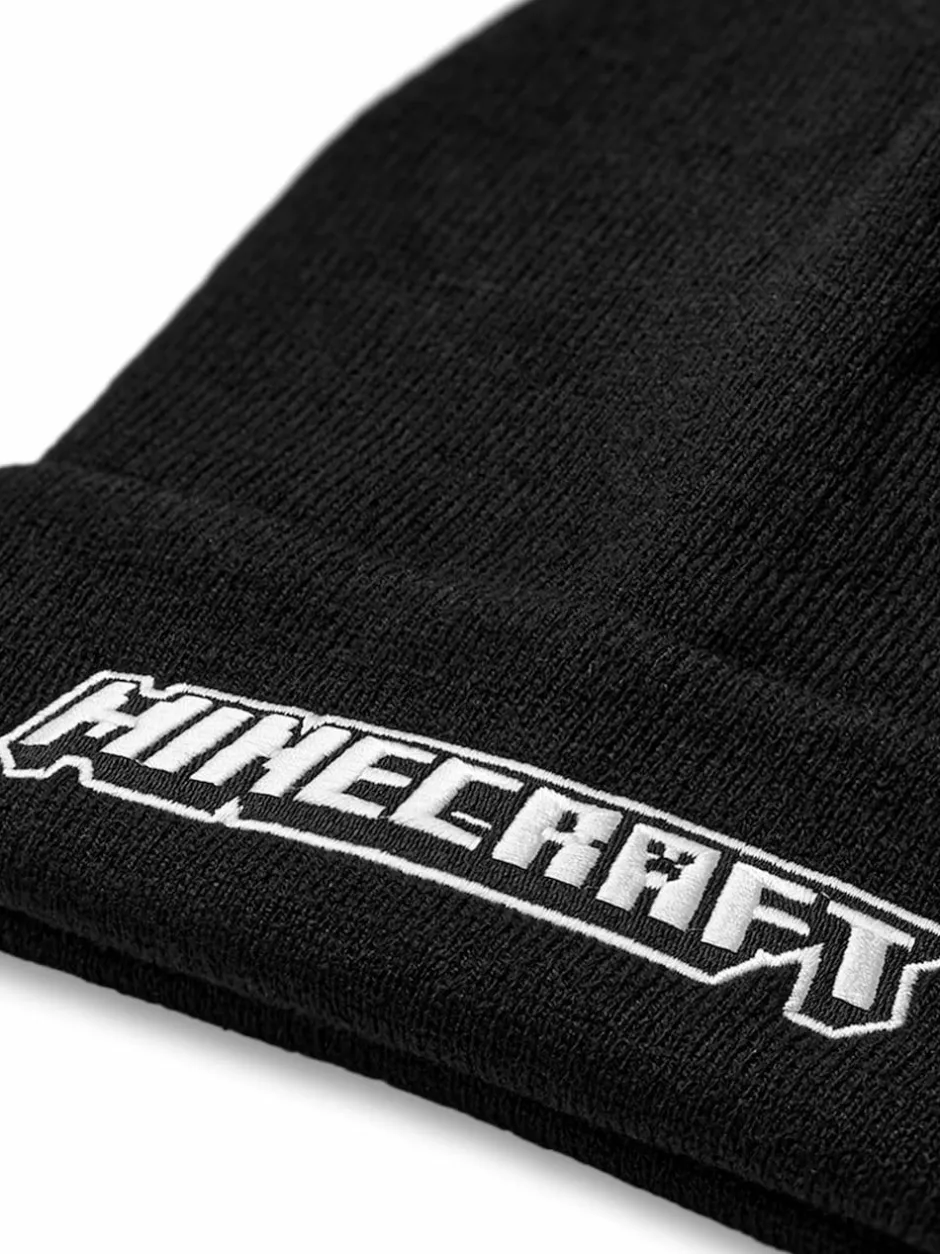Vanilla Underground Black Minecraft Boys Winter Beanie Hat Online