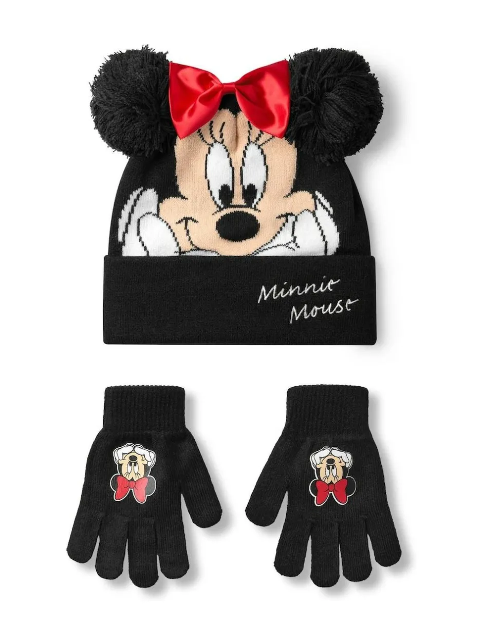 Vanilla Underground Kids Disney Character Winter Hat And Gloves Set Black Discount