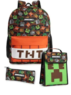 Vanilla Underground Black Minecraft Backpack Set 3 Piece