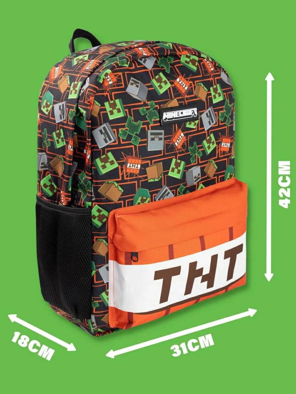 Vanilla Underground Black Minecraft Backpack Set 3 Piece