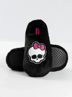 Vanilla Underground Black Monster High Mule Slippers Hot