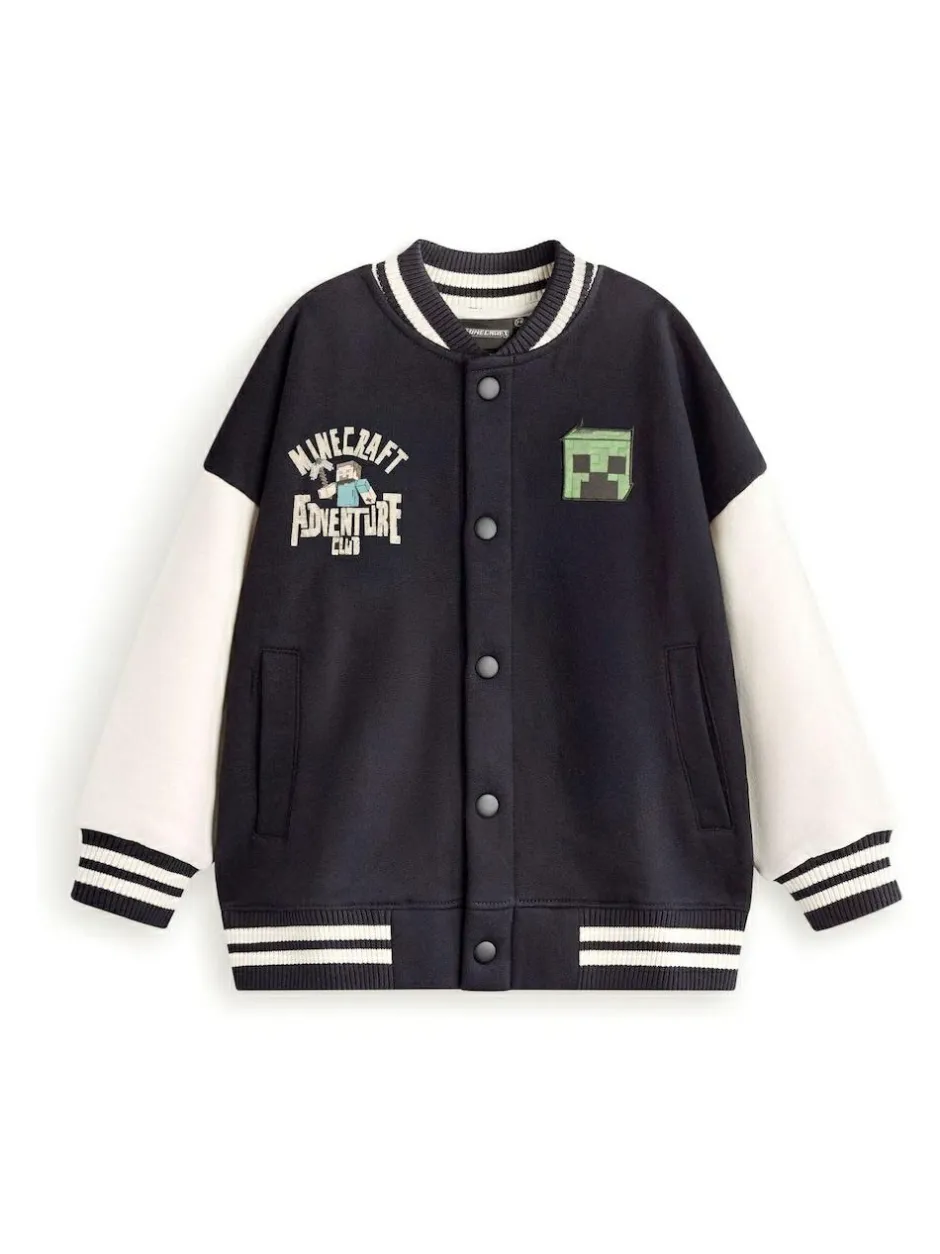 Vanilla Underground Black Minecraft Bomber Jacket Clearance