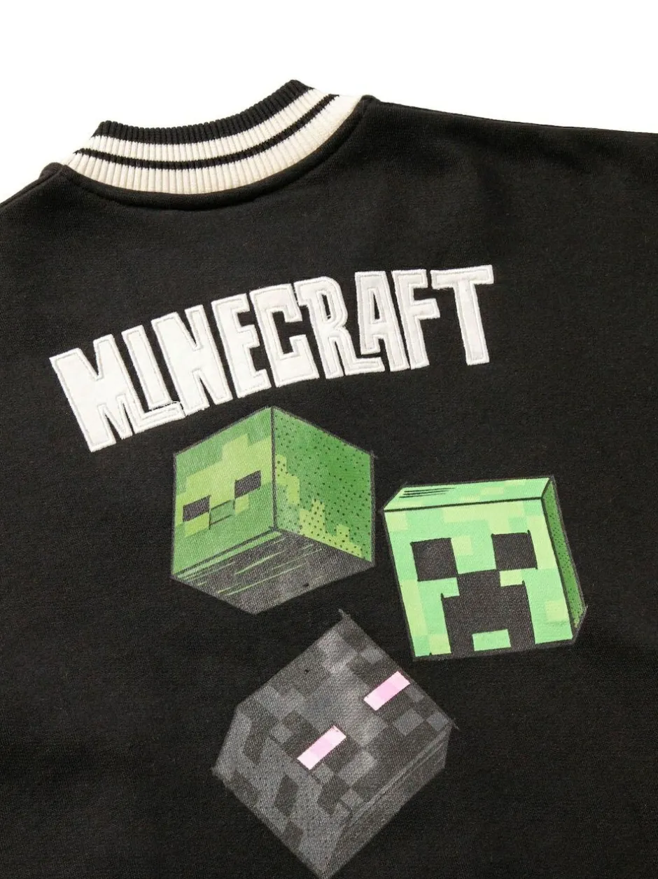 Vanilla Underground Black Minecraft Bomber Jacket Clearance