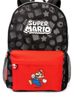 Vanilla Underground Black Super Mario All Over Print Backpack Clearance