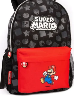 Vanilla Underground Black Super Mario All Over Print Backpack Clearance