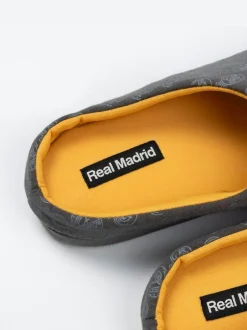 Vanilla Underground Black Real Madrid Logo Slippers Discount