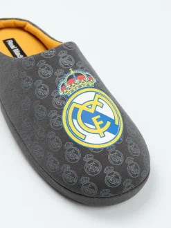 Vanilla Underground Black Real Madrid Logo Slippers Discount