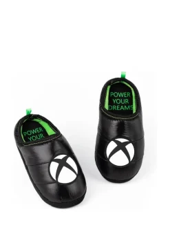 Vanilla Underground Black XBox Winter Slippers