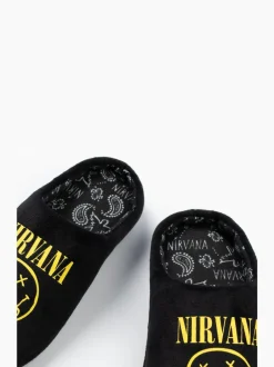 Vanilla Underground Black Nirvana Mule Slippers Sale