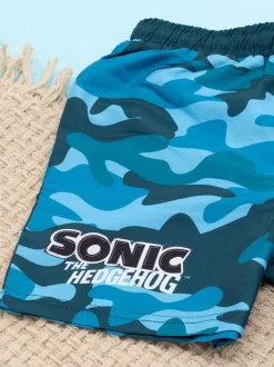 Vanilla Underground Blue Boys Sonic The Hedgehog Licencing Swim Shorts Discount