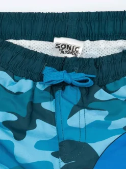 Vanilla Underground Blue Boys Sonic The Hedgehog Licencing Swim Shorts Discount