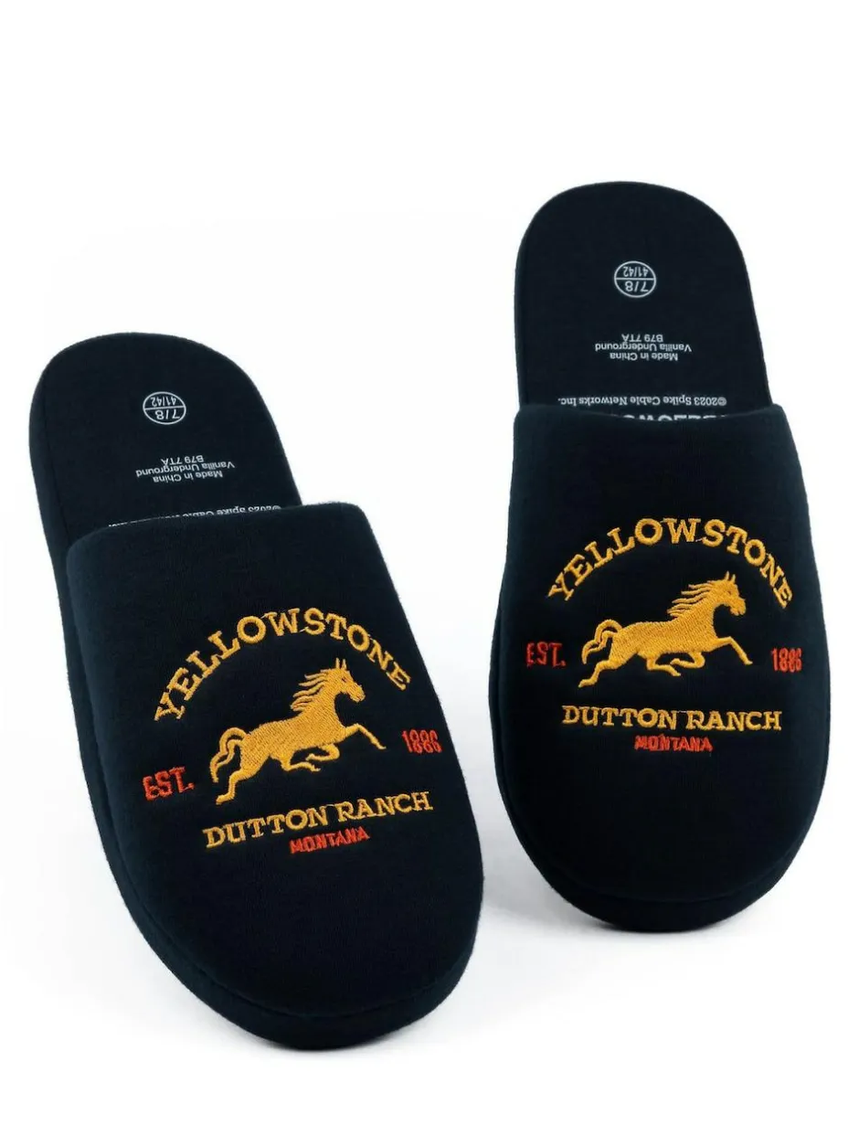 Vanilla Underground Blue Yellowstone Mule Slippers Hot