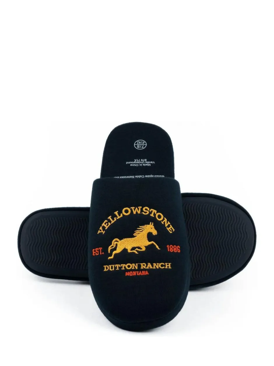 Vanilla Underground Blue Yellowstone Mule Slippers Hot