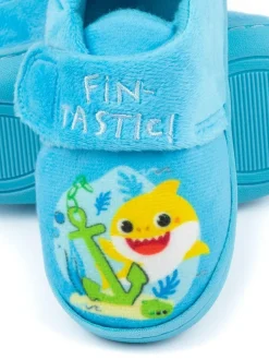 Vanilla Underground Gruffalo Velcro Slippers Blue Hot