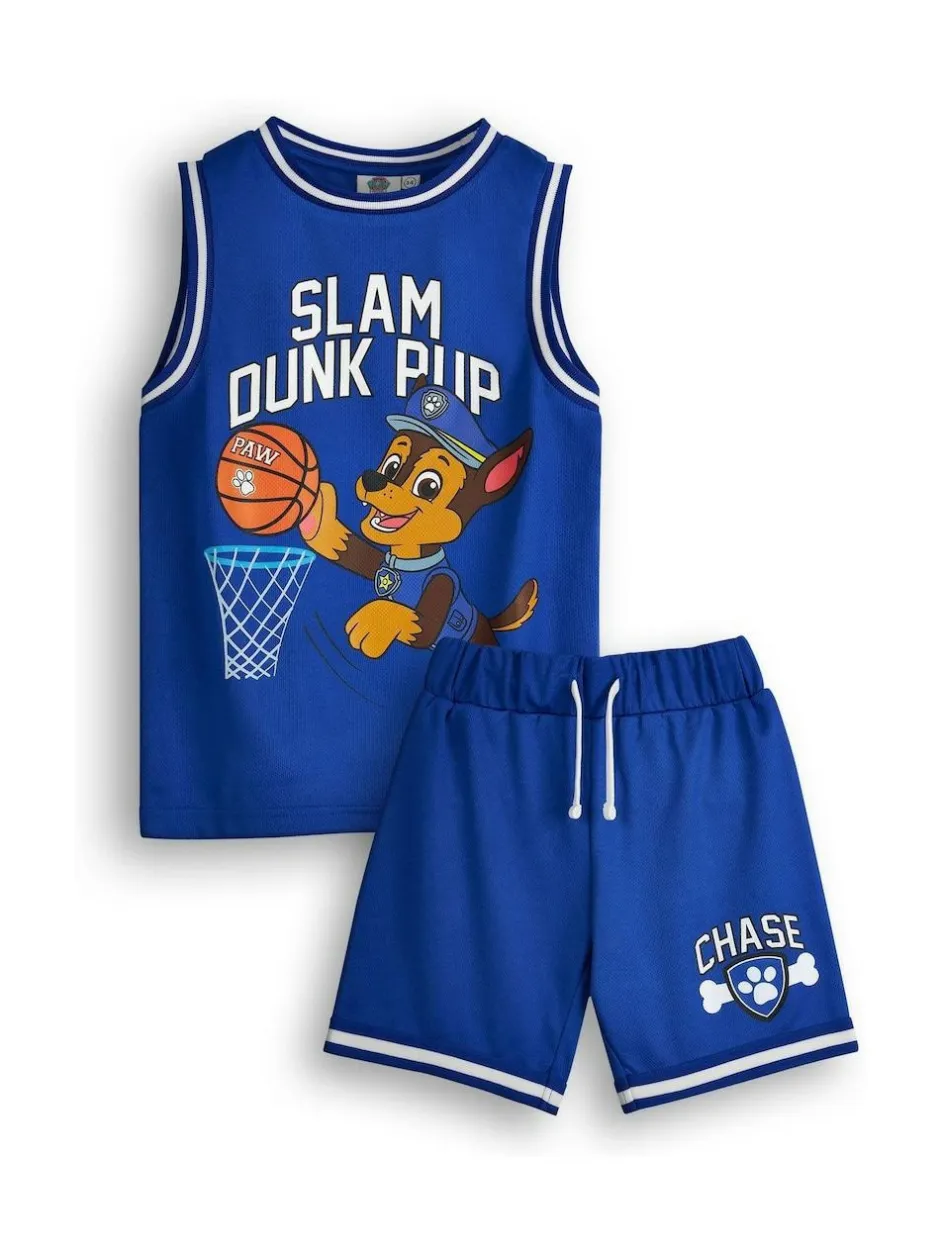 Vanilla Underground Paw Patrol Kids Marshall 2 Piece Basketball Set Blue Hot