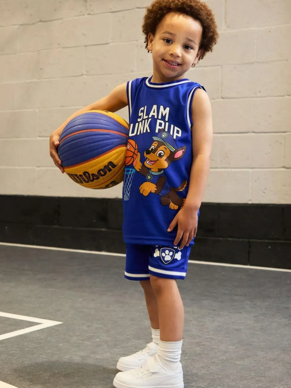 Vanilla Underground Paw Patrol Kids Marshall 2 Piece Basketball Set Blue Hot