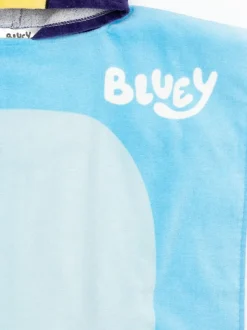 Vanilla Underground Blue Kids Bluey 100% Cotton Towel Poncho Best