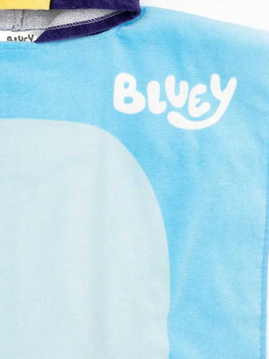 Vanilla Underground Blue Kids Bluey 100% Cotton Towel Poncho Best