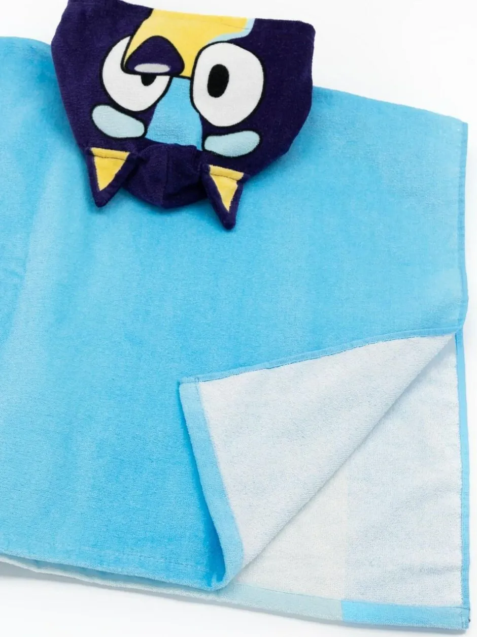 Vanilla Underground Blue Kids Bluey 100% Cotton Towel Poncho Best