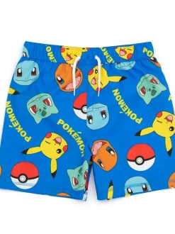 Vanilla Underground Blue Pokemon Boys Swim Shorts 2 Pack