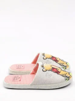 Vanilla Underground Ecru Winnie the Pooh Womens Winter Mule Slippers