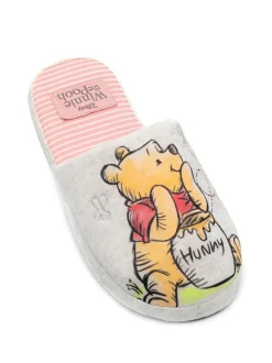 Vanilla Underground Ecru Winnie the Pooh Womens Winter Mule Slippers
