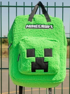 Vanilla Underground Green Furry Backpack