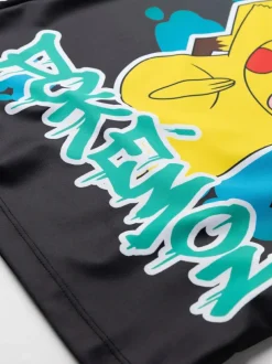 Vanilla Underground Green Boys Pokemon Pikachu Rash Vest