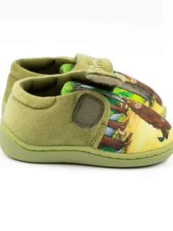 Vanilla Underground Gruffalo Velcro Slippers Green Gruffalo Outlet