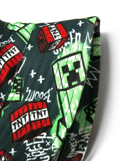 Vanilla Underground Green Kids Minecraft Multicoloured Bucket Hat Clearance